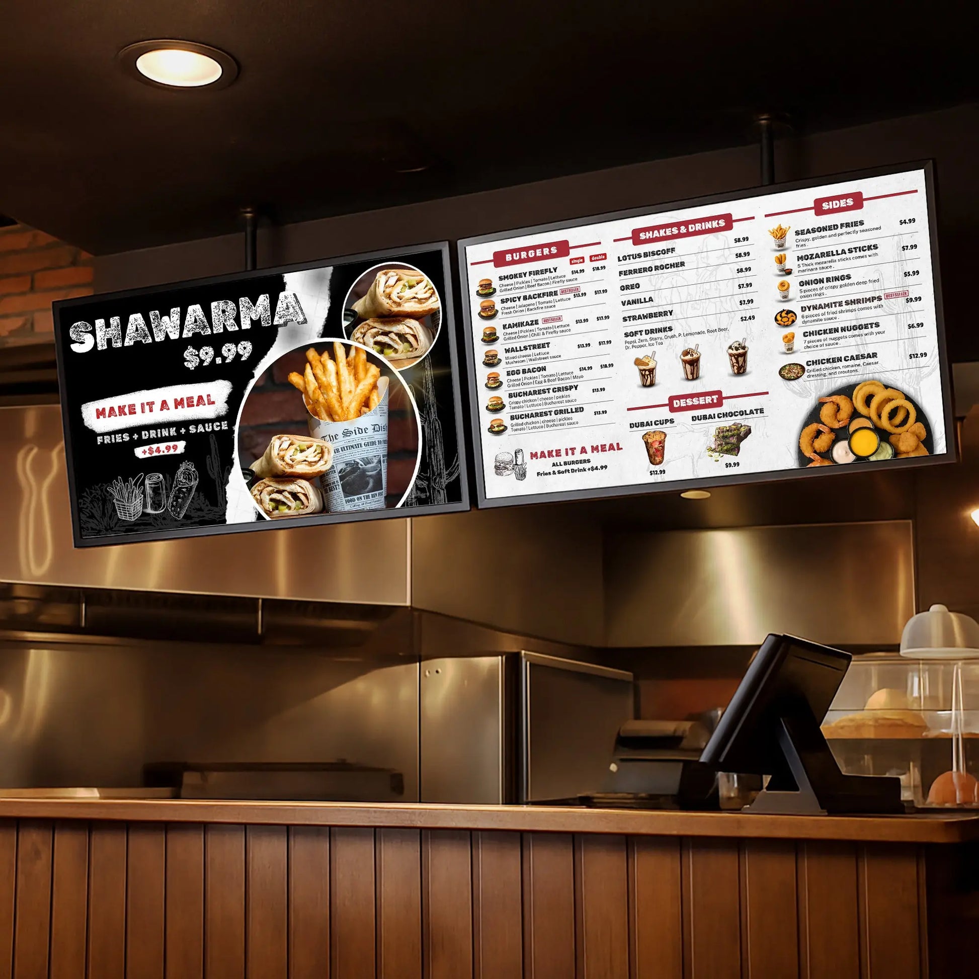 Menu Screens Desigs My Store