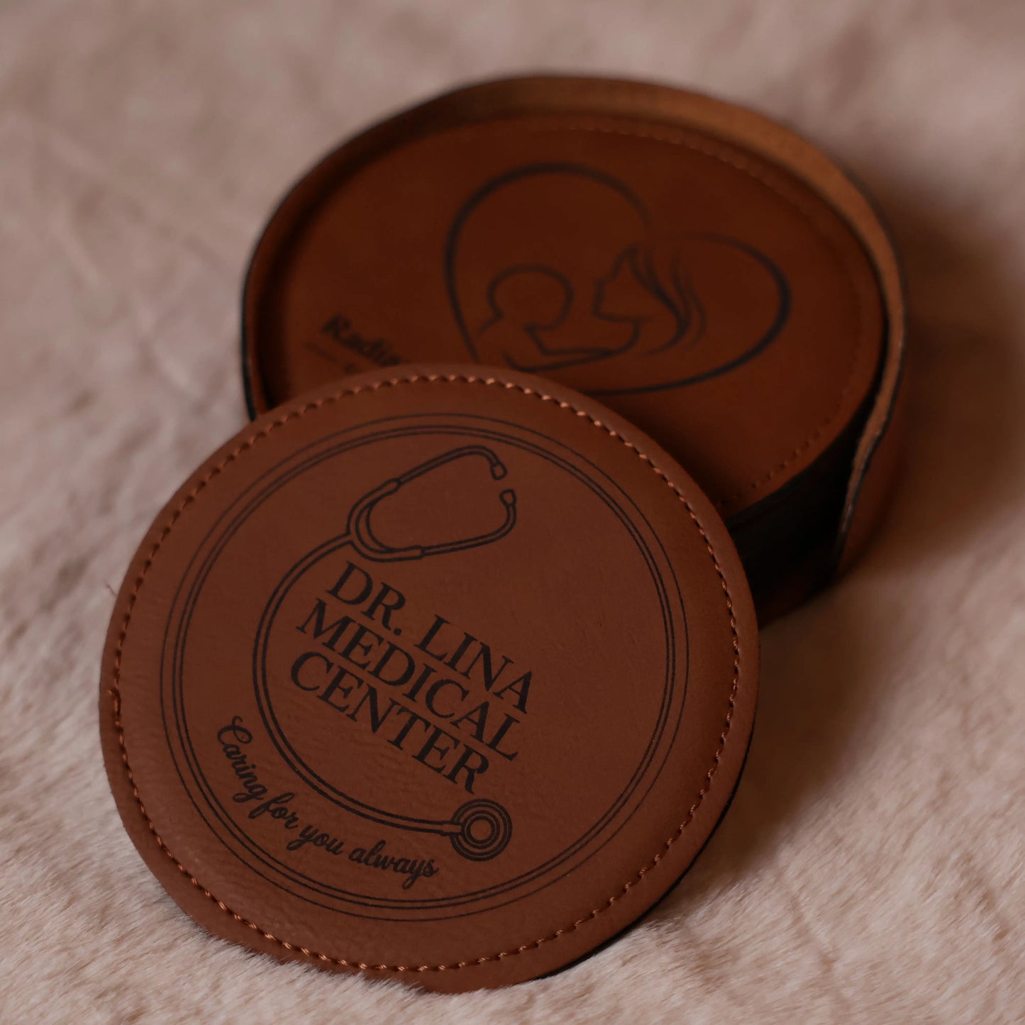 Saddle Collection Round Shaped Coaster My Store