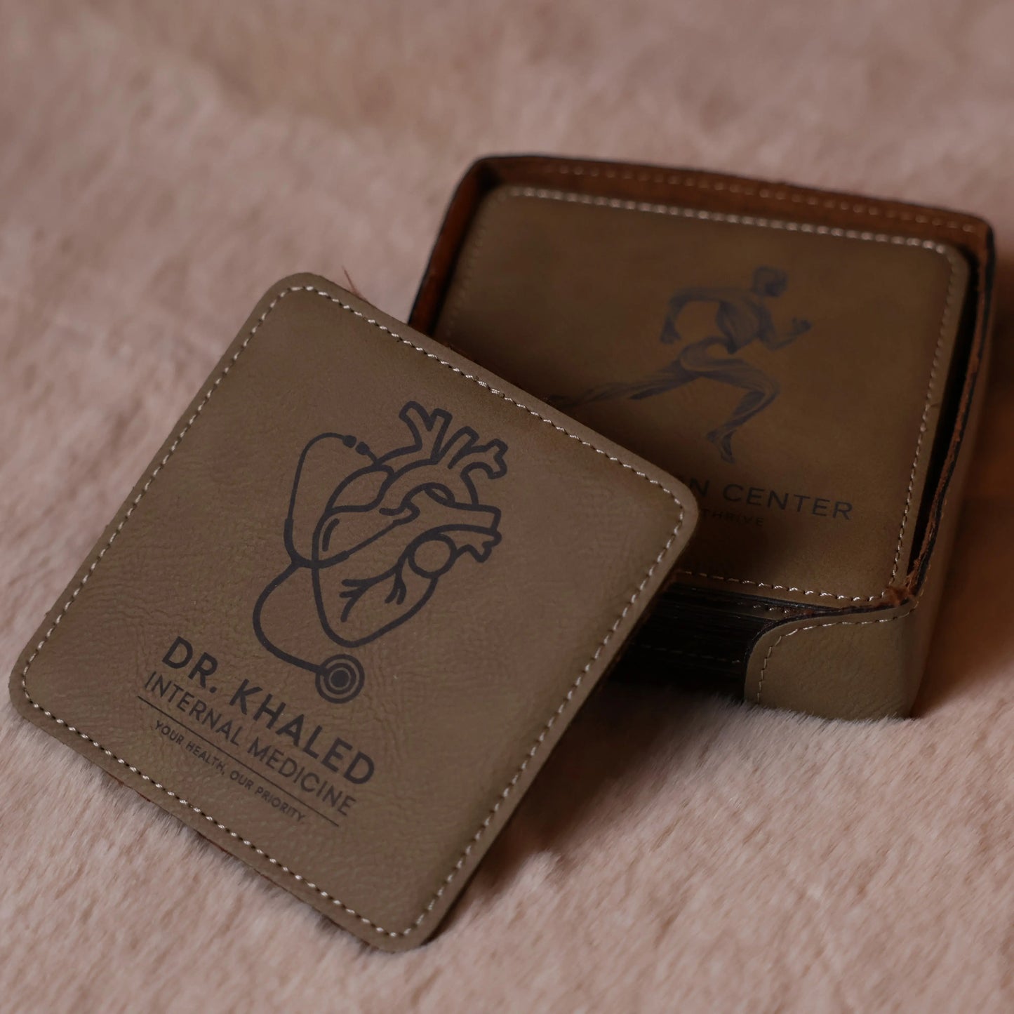 Saddle Collection Square Shaped Coaster My Store