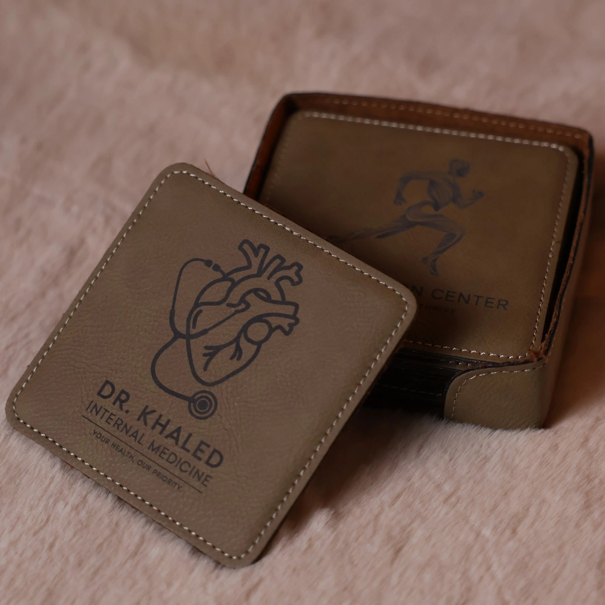 Saddle Collection Square Shaped Coaster My Store