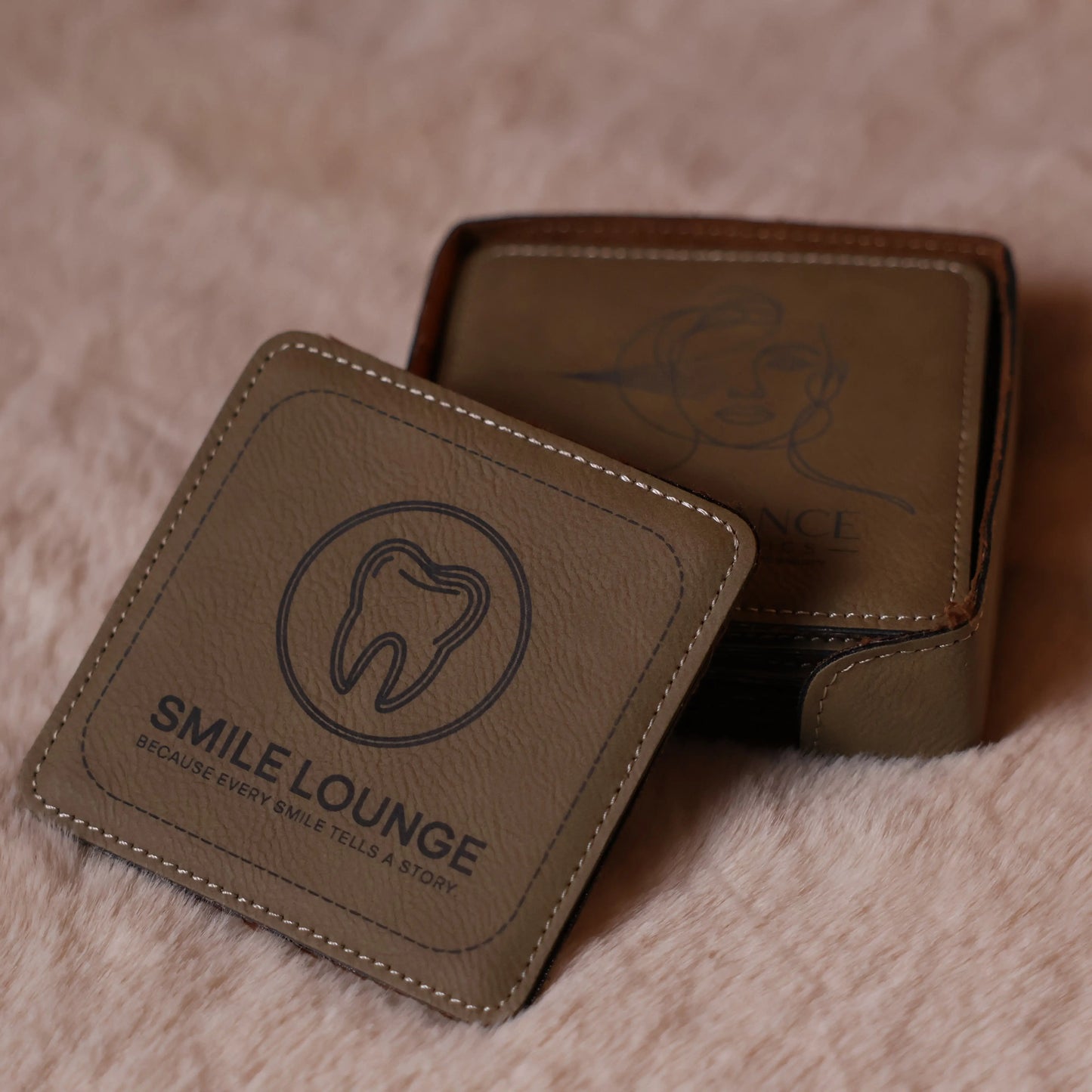 Saddle Collection Square Shaped Coaster My Store