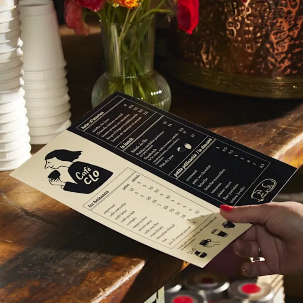 Waterproof Flat Menus My Store