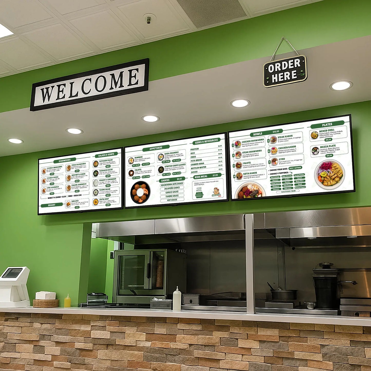 Menu Screens Desigs My Store