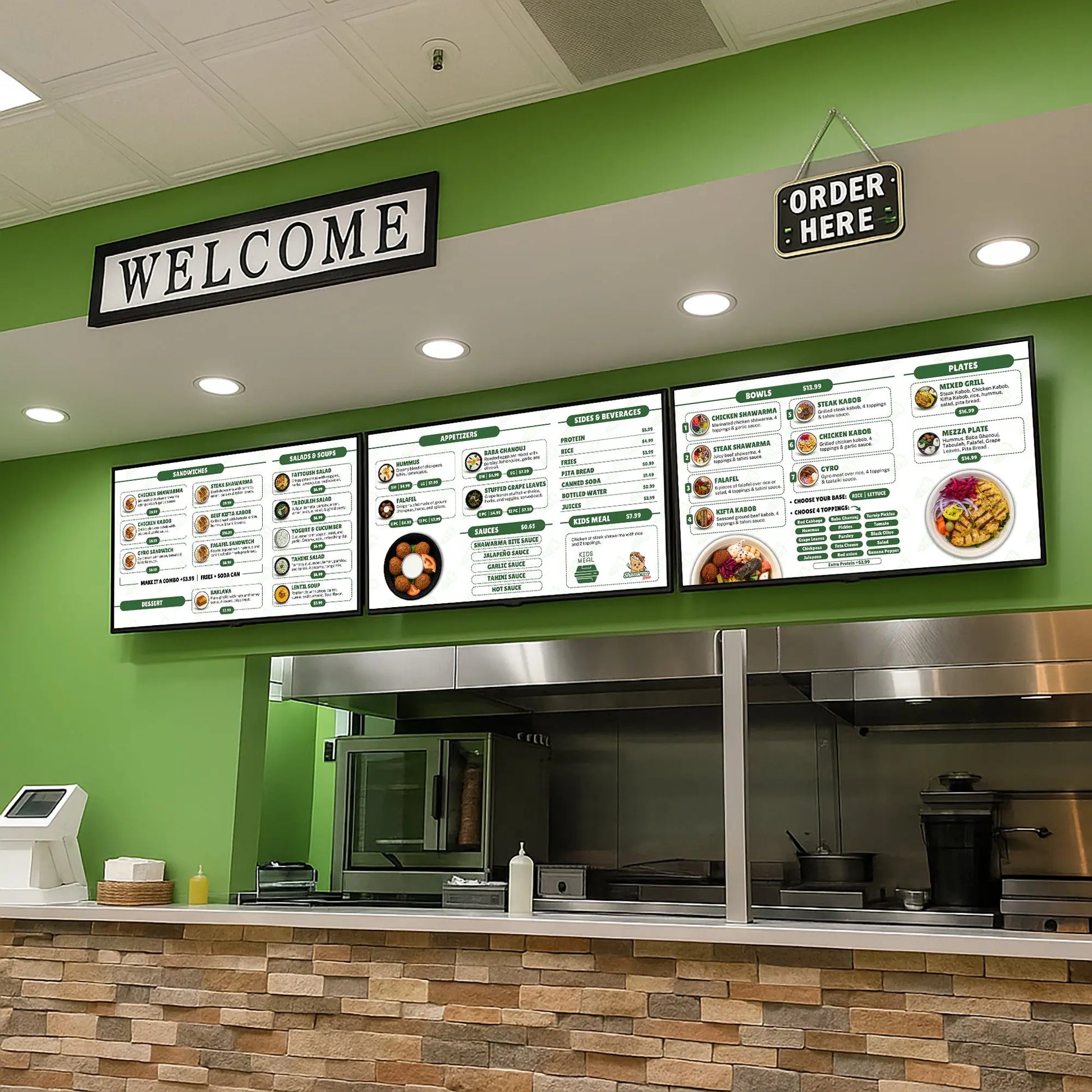 Menu Screens Desigs My Store